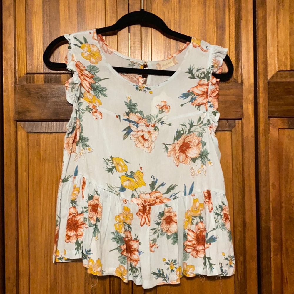 Altar’d State Sky blue floral top